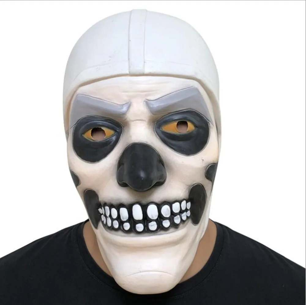 Игра битва Ройал ужас Скелет кавалерия маска на Хэллоуин вечеринку маски взрослый латексный Полнолицевой костюм Карнавальные маски предметы для вечеринок