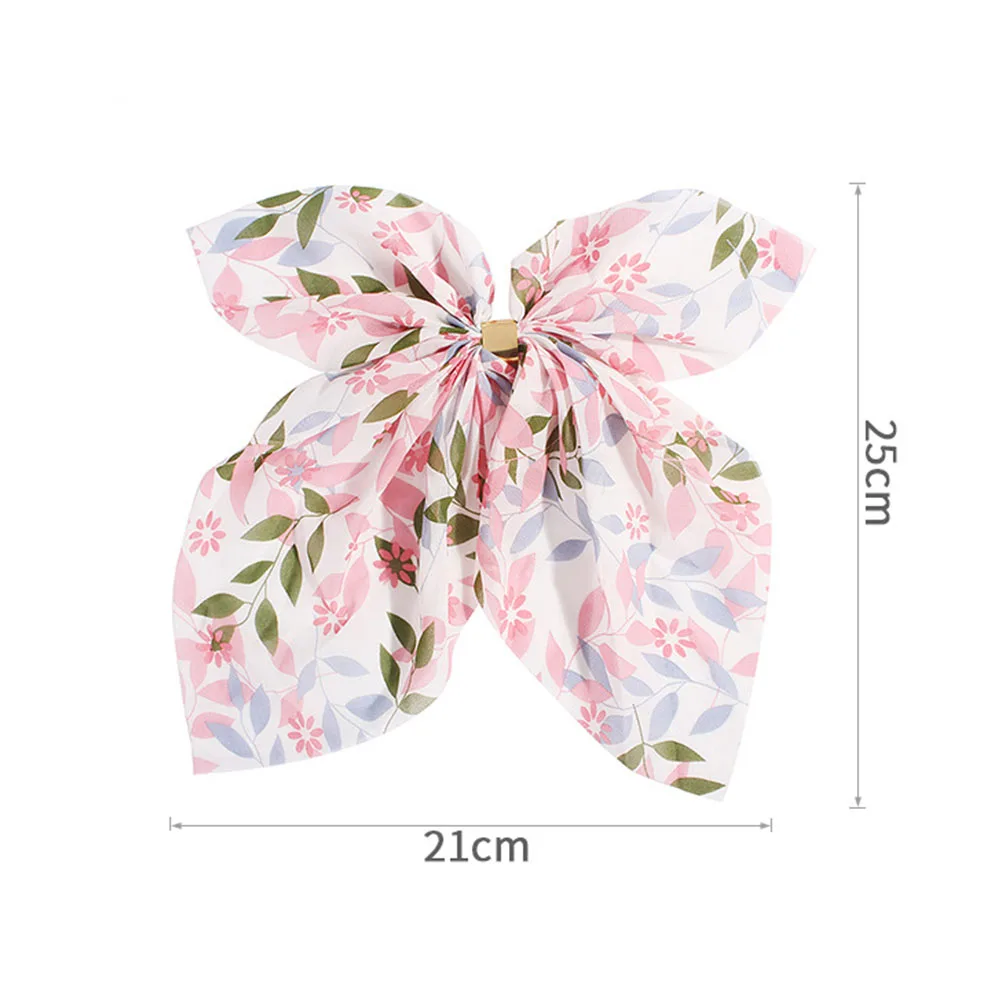 Big Hair Bow Ties Scrunchies Hair Clips Chiffon Ribbon Hairpins For Women Girls Ponytail Holder Headband Hair Accessories