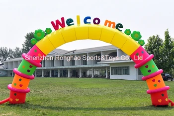 

8m (26feet) Inflatable Letters Flowers Arches Archway For Kindergarten Advertising With CE Air Blower
