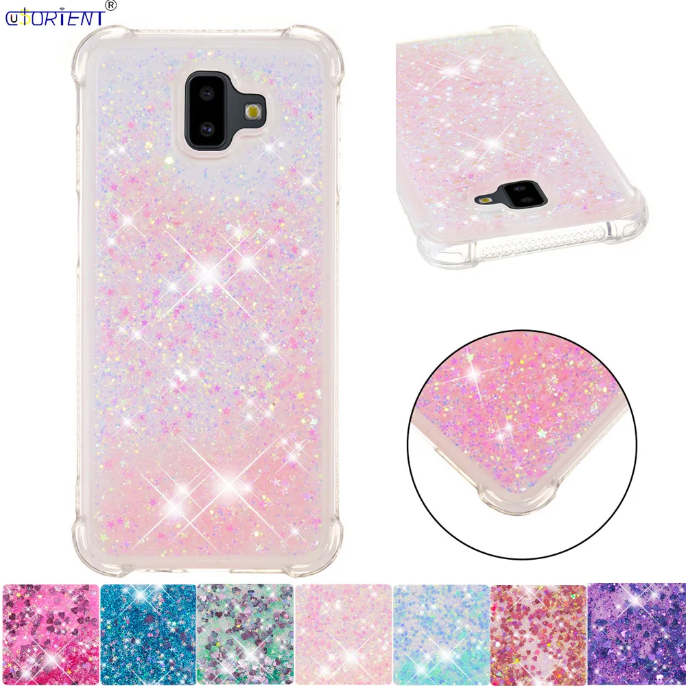 

For Samsung Galaxy J6 Plus J6+ Glitter Liquid Quicksand Case J610 SM-J610FN/DS SM-J610F/DS Bumper Cover SM J610F/DS J610FN/DS
