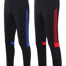 Pantalon d'entraînement de Football pour hommes, en Polyester avec poche à fermeture éclair, pour Jogging, Fitness, entraînement, course à pied