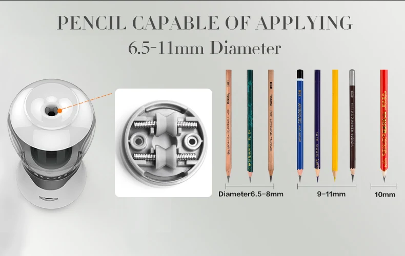 Tihoo Nib Регулируемая электрическая точилка для карандашей механическая электронный карандаш Точилки для эскизов Канцтовары Школьные принадлежности