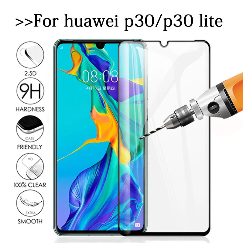 

For huawei p30 lite tempered glass huawey p 30 lite 6.15'' screen protector p 30 light 30lite p30lite protective glas Film Cover