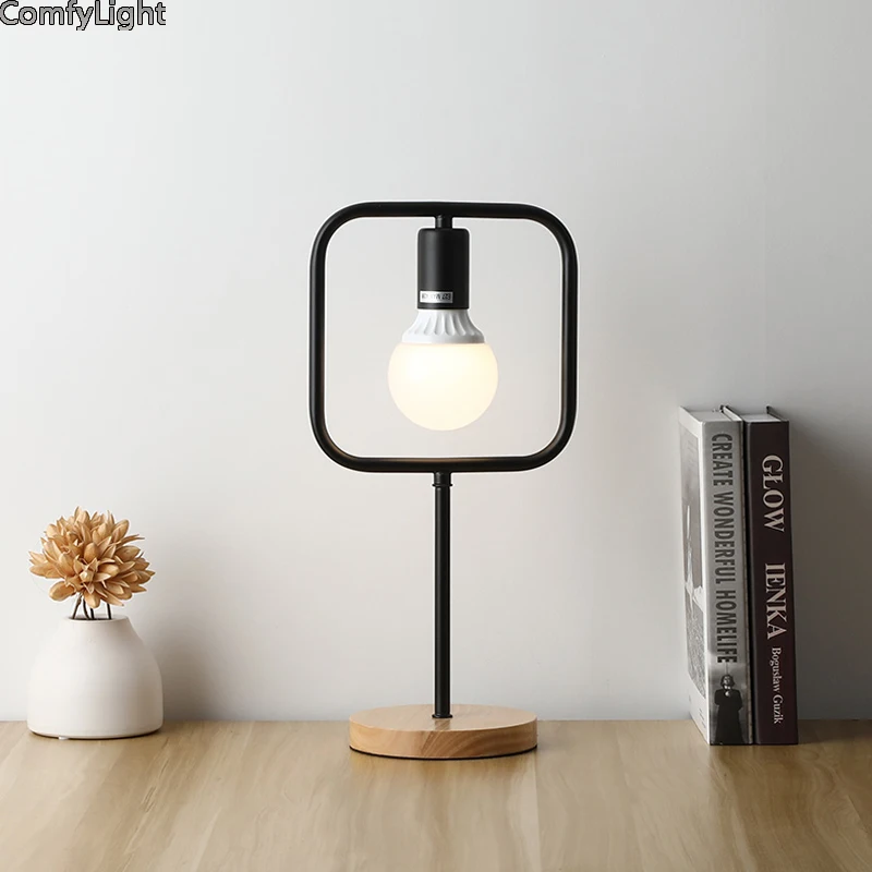  Retro led Table Lamp Romantic desginer iron lampshade Modern Dimmable Desk Lamp Home Romantic Readi