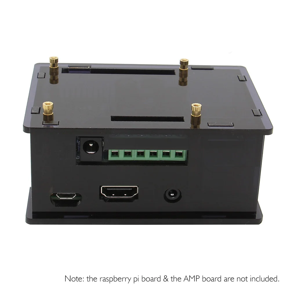 Акриловый чехол прозрачный корпус для Raspberry Pi Hi Fi AMP усилитель Расширительная