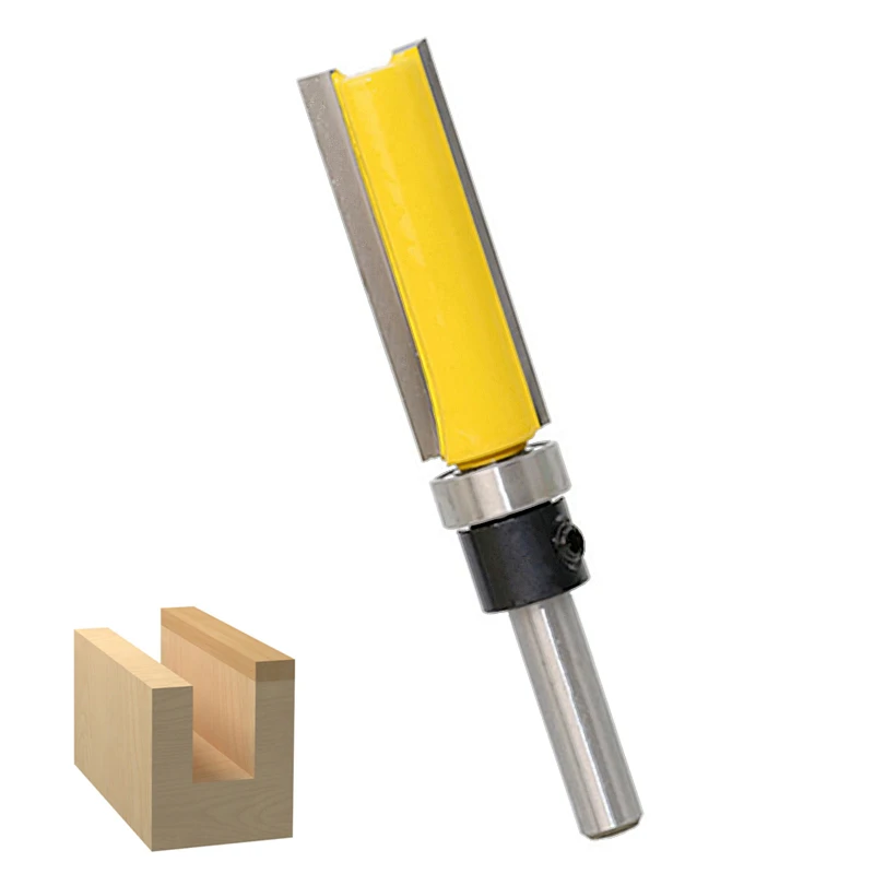Flush Trim Router Bit Wood Cutter 1/4inch Shank Bearing Milling Cutters For Mill Wood Woodworking Tools