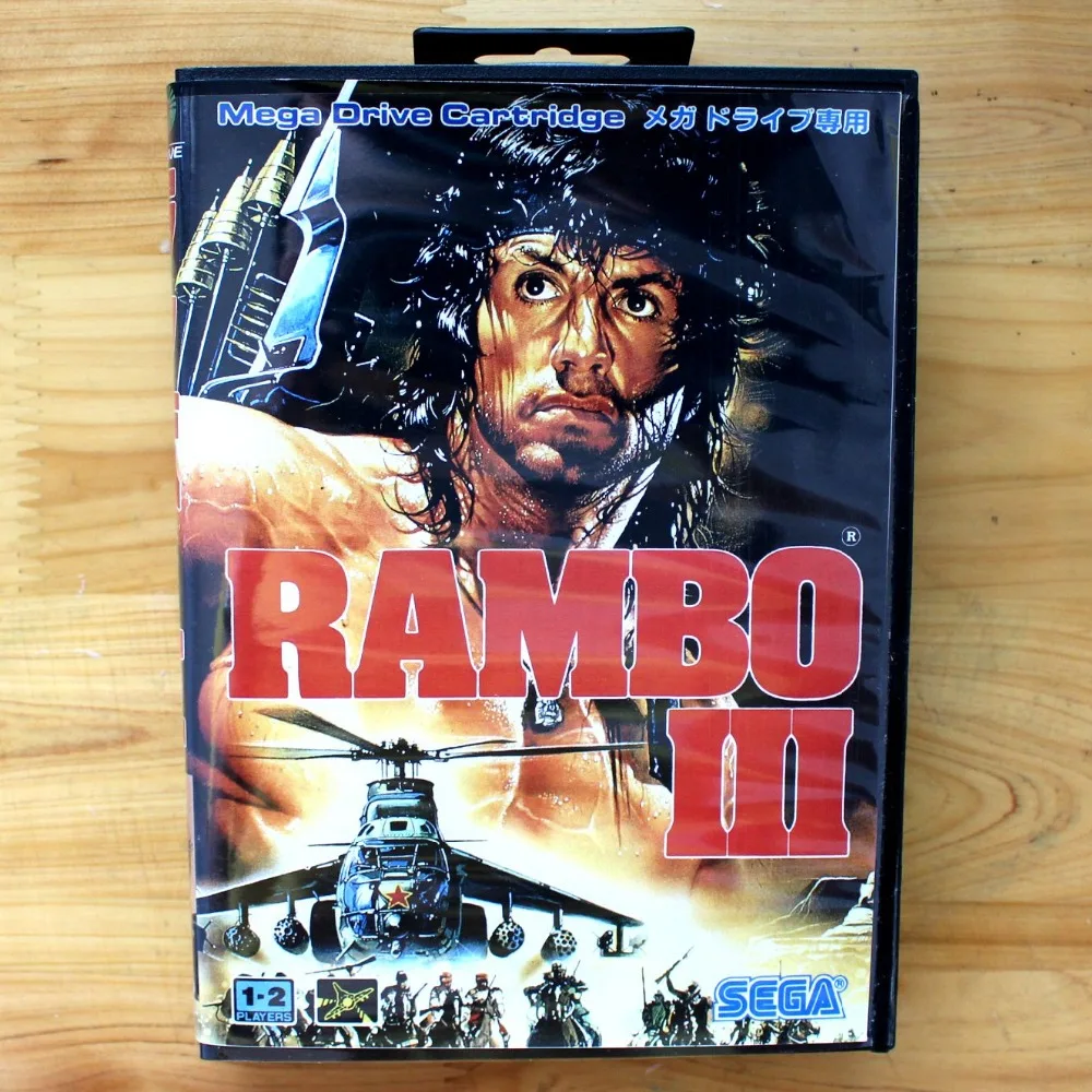 Игровая карта Rambo III 16 бит SEGA MD с розничной коробкой для Sega Mega Drive Genesis|sega md game card|sega