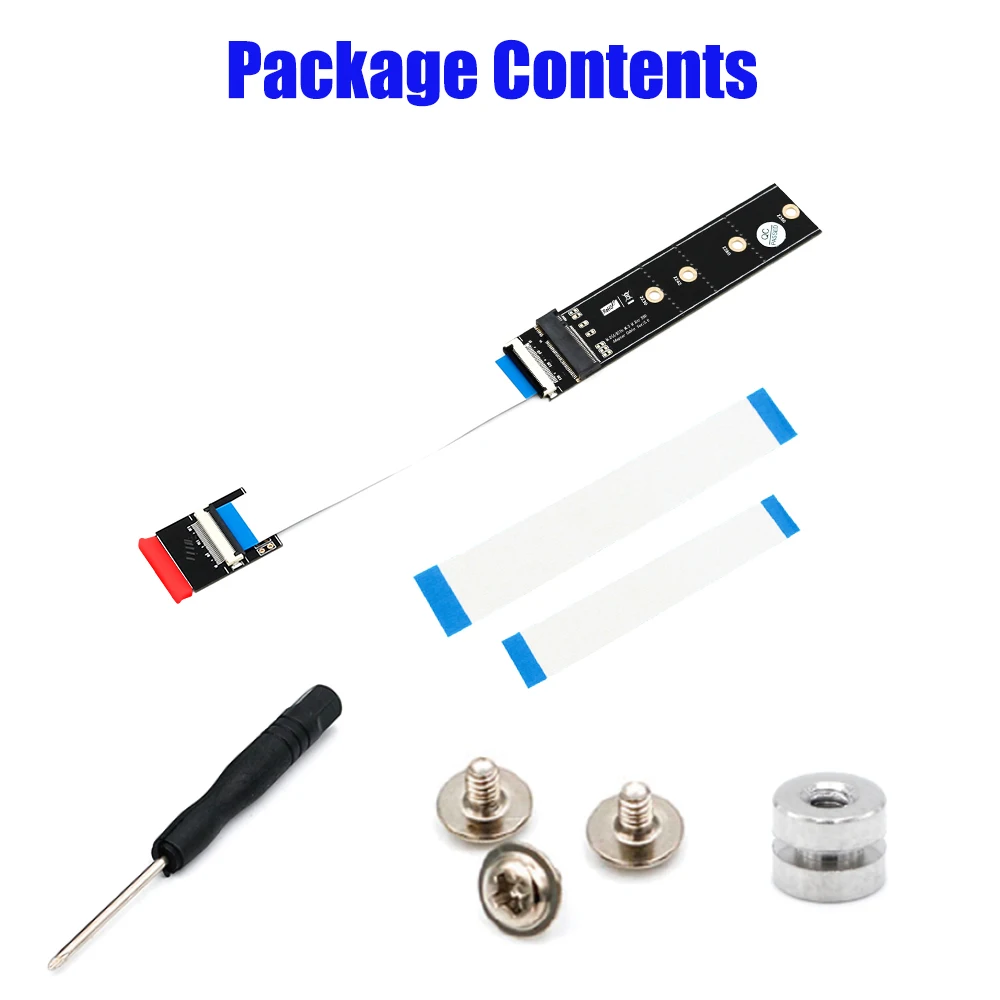 

NGFF M.2/M2 Adapter M.2 SSD Adaptador SSD M2 M.2 Riser/Extender NVME SSD Adapter Components Computer Expansion Cards + FPC Cable