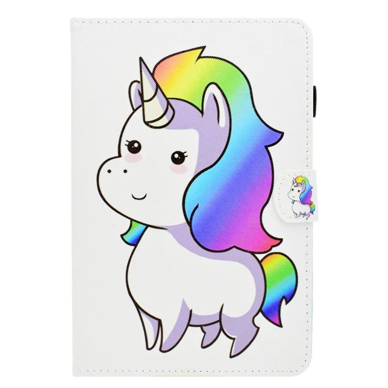 Wekays sFor Apple IPad Mini 3 2 1 Cute Cartoon Unicorn Leather Funda Case For IPad Mini 1 2 3 Tablet Cover Cases For IPad Mini 2