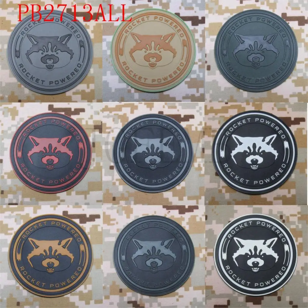 

Guardians of the Galaxy Rocket Raccoon Powered 3D PVC patch