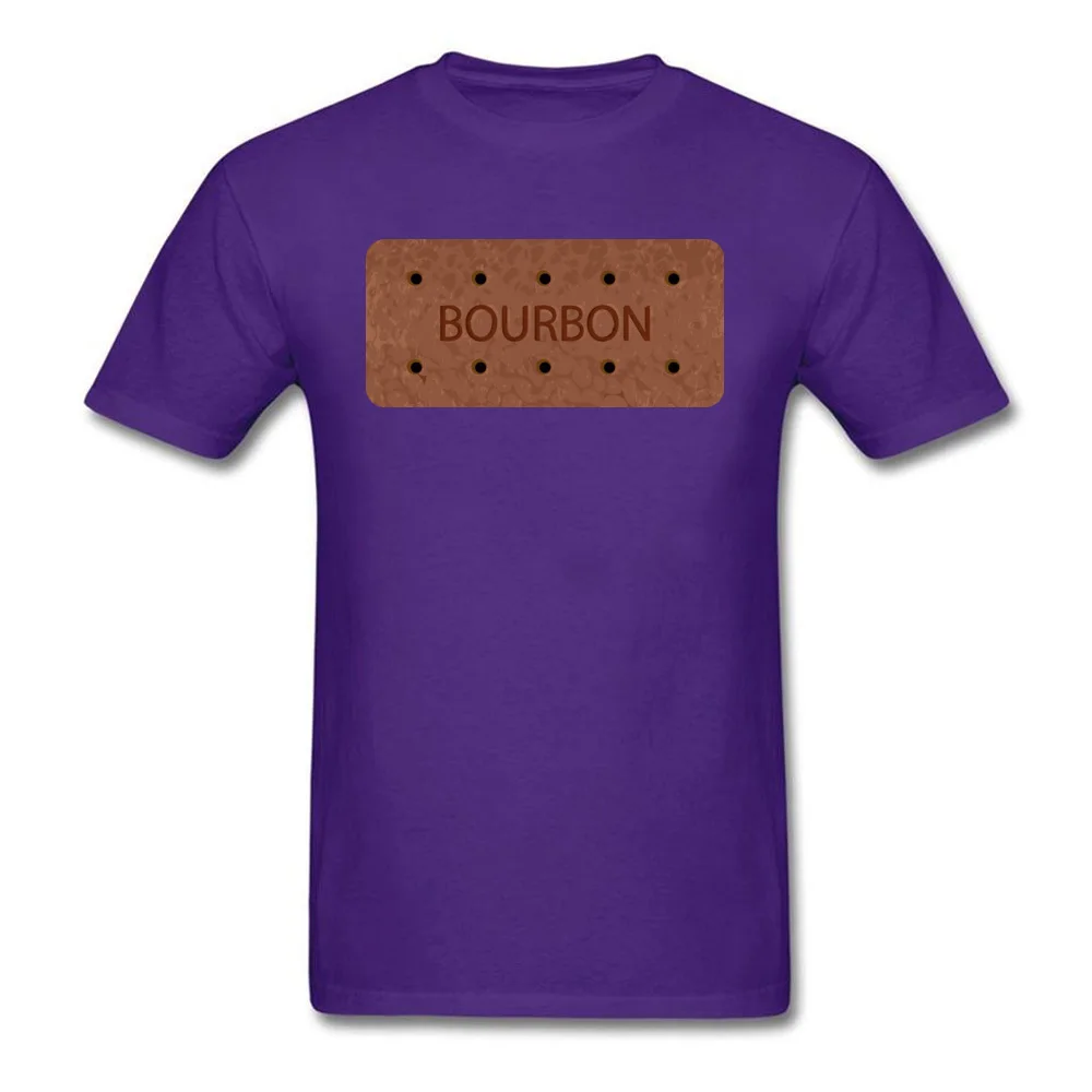  Men T-Shirt Bourbon Normal Tops Shirts Pure Cotton Round Collar Short Sleeve Cool T Shirt Mother Day Wholesale Bourbon purple