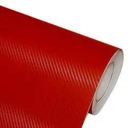 30 см x 127 см красный 3D карбоновый виниловый автомобиль листы рулон фильмов автомобильные инструменты и наклейки мотоцикл автомобиль