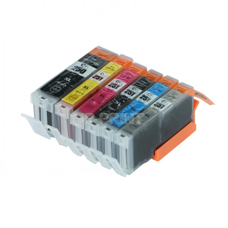 Up 18pcs/3sets Pgi 250 Cli 251 Bk C M Y Ink Cartridge For Canon Pixma