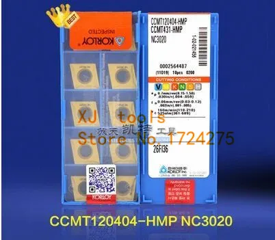 10 шт. CCMT120404 nc3020 поворота карбида вставки для SCLCR/sckcr, подходит для обработки Сталь