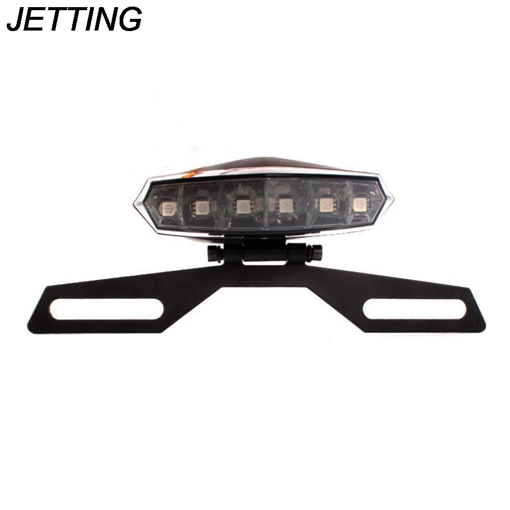 

JETTING New Arrive Tail Light Bracket Mount Support Adjustable Folding Motorcycle License Plate Holder