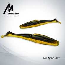 Meredith Crazy Shiner, 7 см, 3 г, 10 шт., искусственная мягкая рыболовная приманка, приманка для рыбалки, Мягкая приманка для окуня, щуки, карпа, блесна; рыболовный воблер