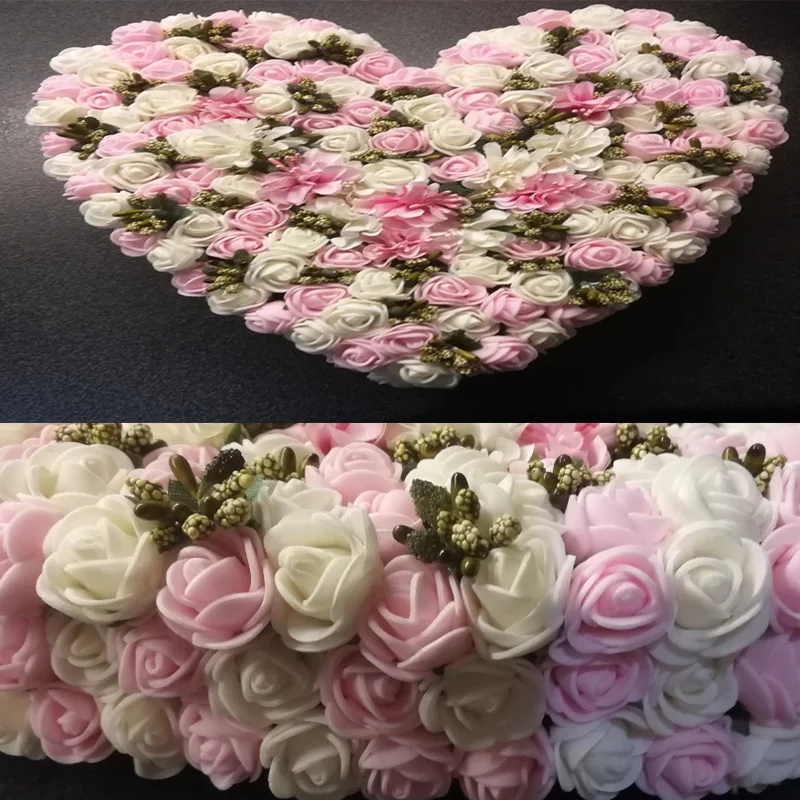 36/72pcs 2CM Mini Foam Rose Artificial Flowers For Wedding Car Decoration DIY flowers Home Wreath Decorative Bridal Fake Flower 36/72pcs 2CM Mini Foam Rose Artificial Flowers For Wedding Car Decoration DIY flowers Home Wreath Decorative Bridal Fake Flower