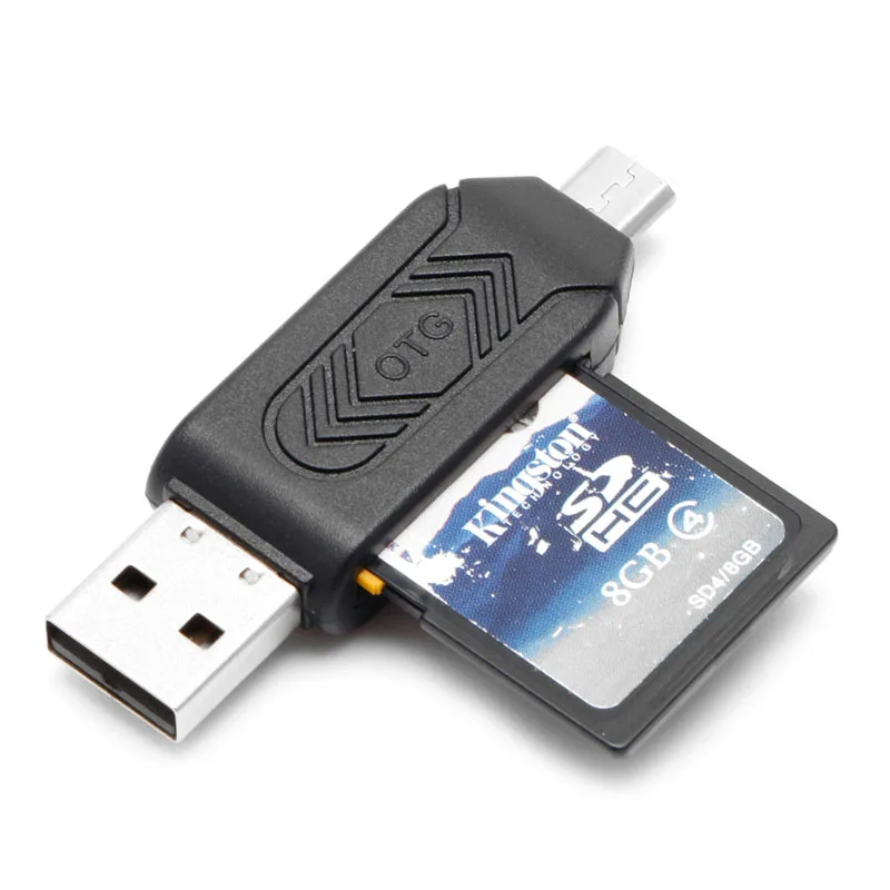 2-в-1 Micro USB 2,0 OTG Micro SDXC TF памяти SD кард-ридер для смартфона android-пк