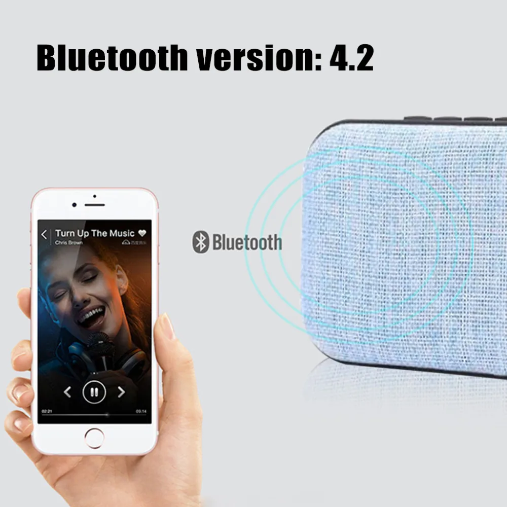 Беспроводная bluetooth-колонка Саундбар портативная bluetooth-колонка сабвуфер звуковая панель u-диск TF карта fm-радио прочная ткань