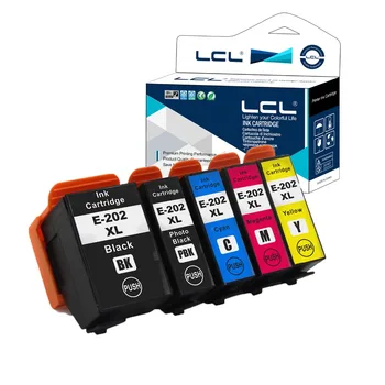 

LCL 202 202XL C13T02G74010 C13T02G14010 C13T02H14010 C13T02H24010 C13T02H34010 (5-Pack) Ink Cartridge Compatible for Epson