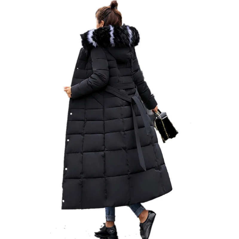 New Coat Jacket 2018 long Fashion Winter Jacket Women Thick Down Parka Campera female Slim Fur Collar Winter Warm Coat For Women