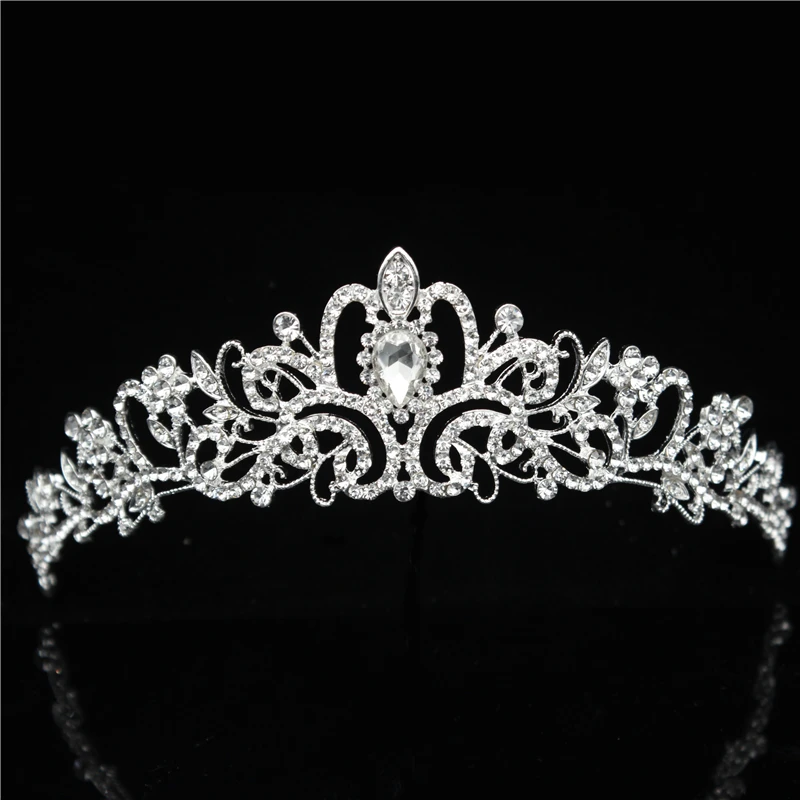 19 Designs Crystal Wedding Bridal Tiara Crowns for Women Princess Hair Ornament Fashion Bride Headpiece Hair Jewelry Accessories