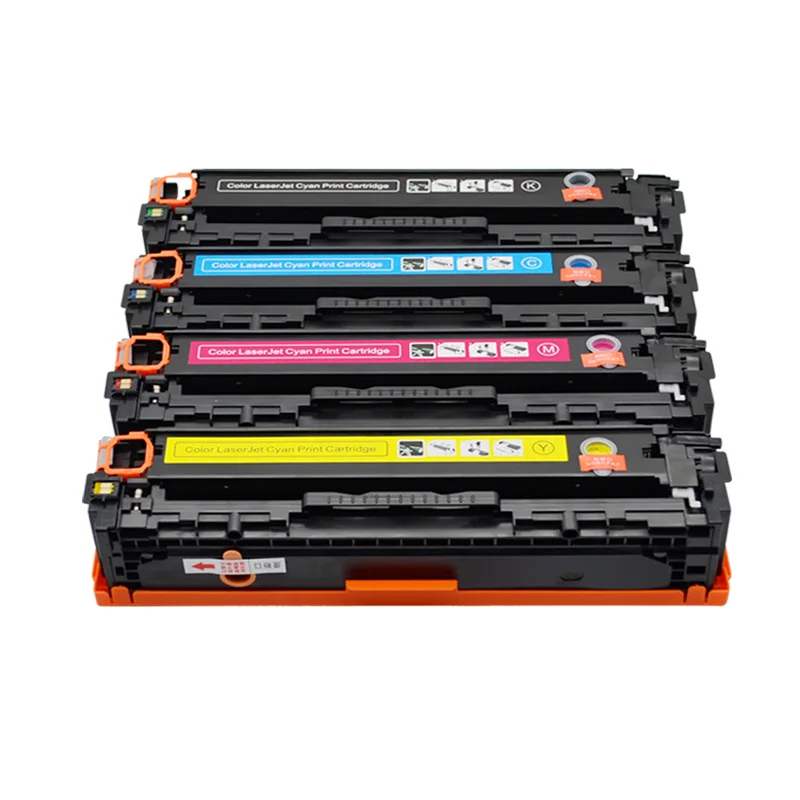 Совместимый цветной картридж CE320A CE321A CE322A CE323A 320A для принтера HP Color laserjet CP1525N 1525NW