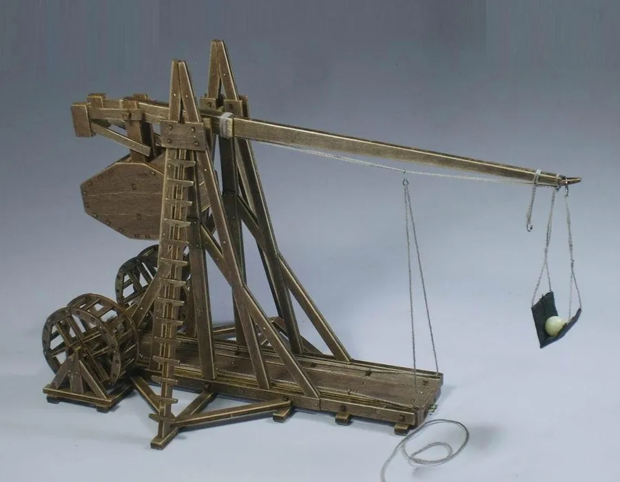 Ancient chariot model Trebuchet and catapult (4)