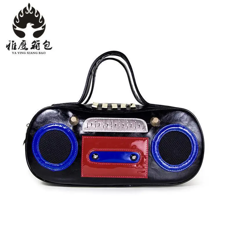 

Brand Black Radio Women Bag Vintage Belts Shoulder Bags Women Handbags Designer Pu Leather Bags Ladies 2018 New