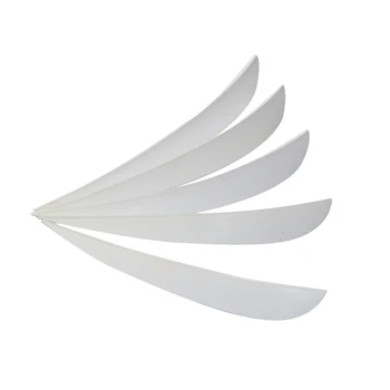 

100pcs Fletching 5" water drop Natural Turkey Feather bamboo Wood DIY Arrow Feathers Hunting Longbow RW 6 Colors Available