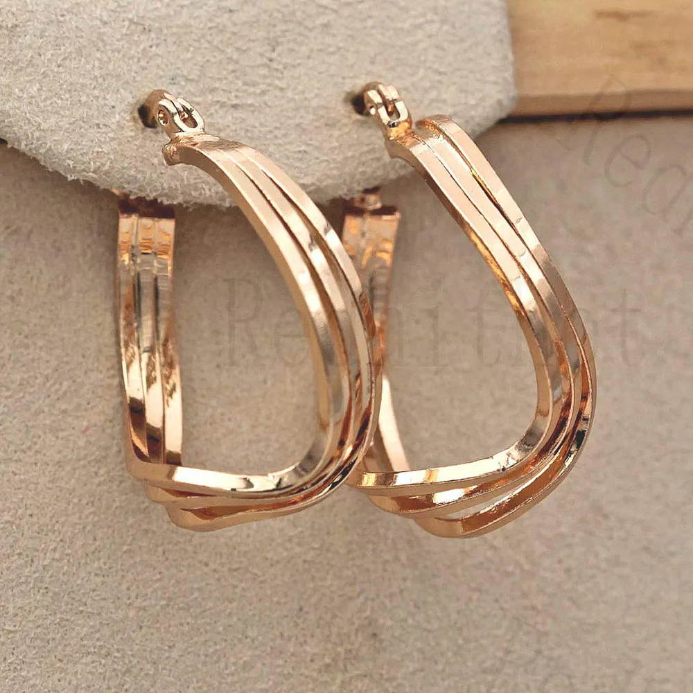 

Bohemian Earrings for Women Gold Plating Fashionable and simple earrings Earring Circle Hoop Earrings Trendy Wedding Jewelry