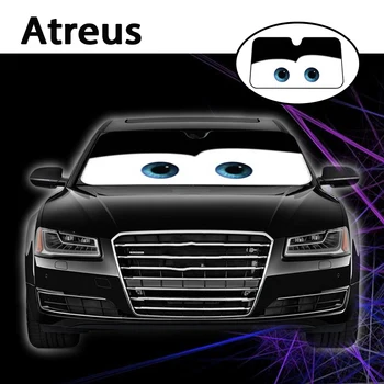 

Atreus 1pc cartoon Car Window Windshield Windscreen Cover Sun Shade For Mercedes benz W204 W203 W211 AMG Mini cooper Skoda