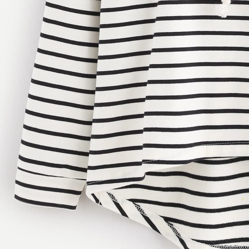 شحن النعامة البلوز المرأة الخريف فضفاض المتضخم مخطط طويل الأكمام هوديس عارضة النساء قمم البلوفرات وجيزة الإناث L1530 شحن النعامة البلوز المرأة الخريف فضفاض المتضخم مخطط طويل الأكمام هوديس عارضة النساء قمم البلوفرات وجيزة الإناث L1530