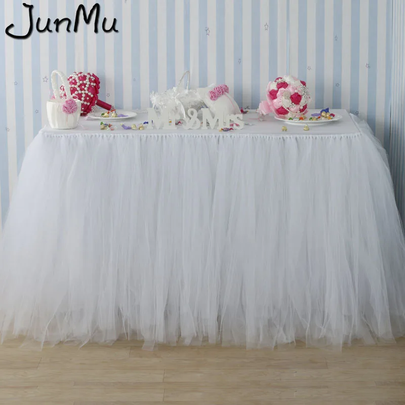 Тюлевая юбка-пачка цвета слоновой кости, 100 см x 80 см, юбка-пачка для стола, Тюлевая юбка для стола в стиле страны чудес, Свадебный день рождения, детский душ вечерние украшения