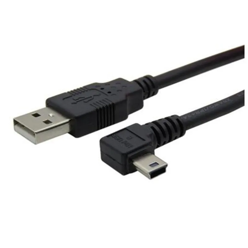 

LBSC 6FT Mini USB B Type 5pin Male Left Angled 90 Degree to USB 2.0 Male Data Car GPS Devices Cable