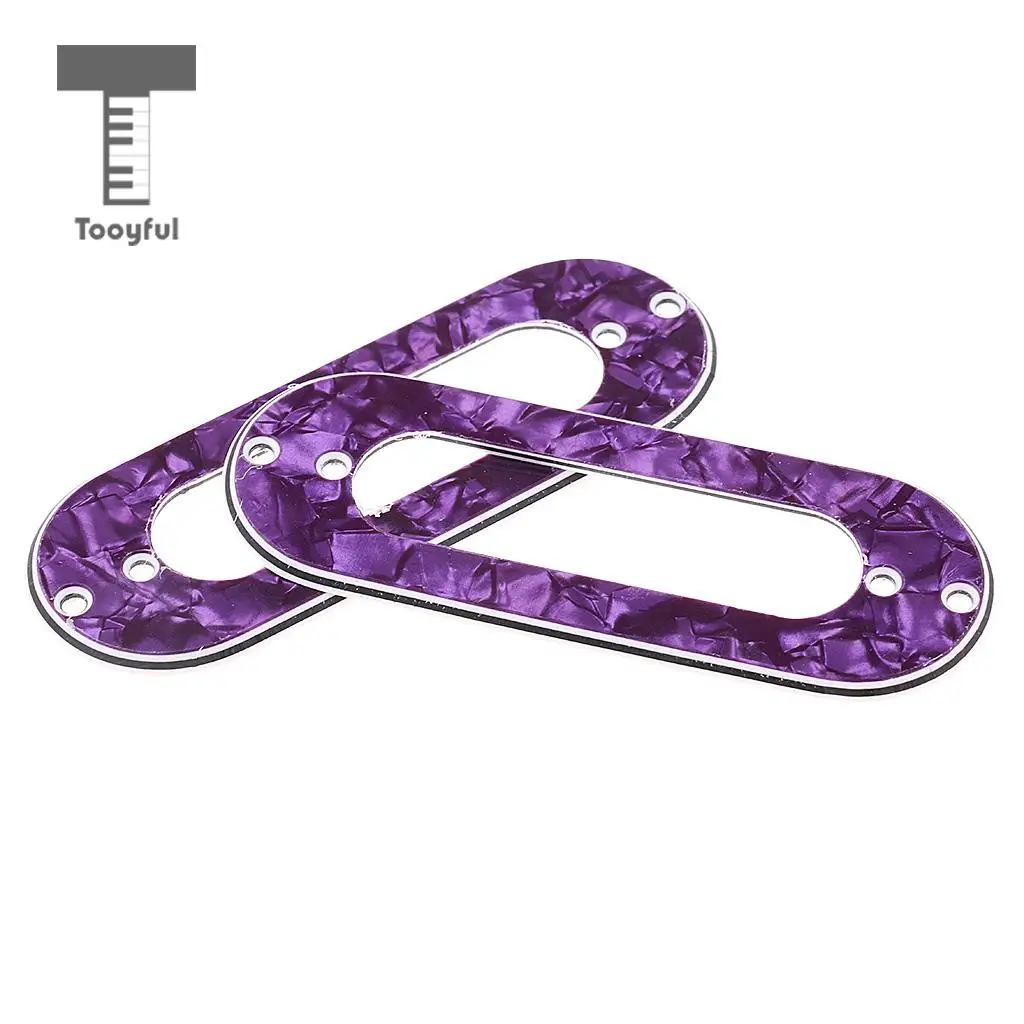 Tooyful 3 Pieces Guitar Single Coil Pickup Mounting Ring for Electric Guitar Parts Accessories