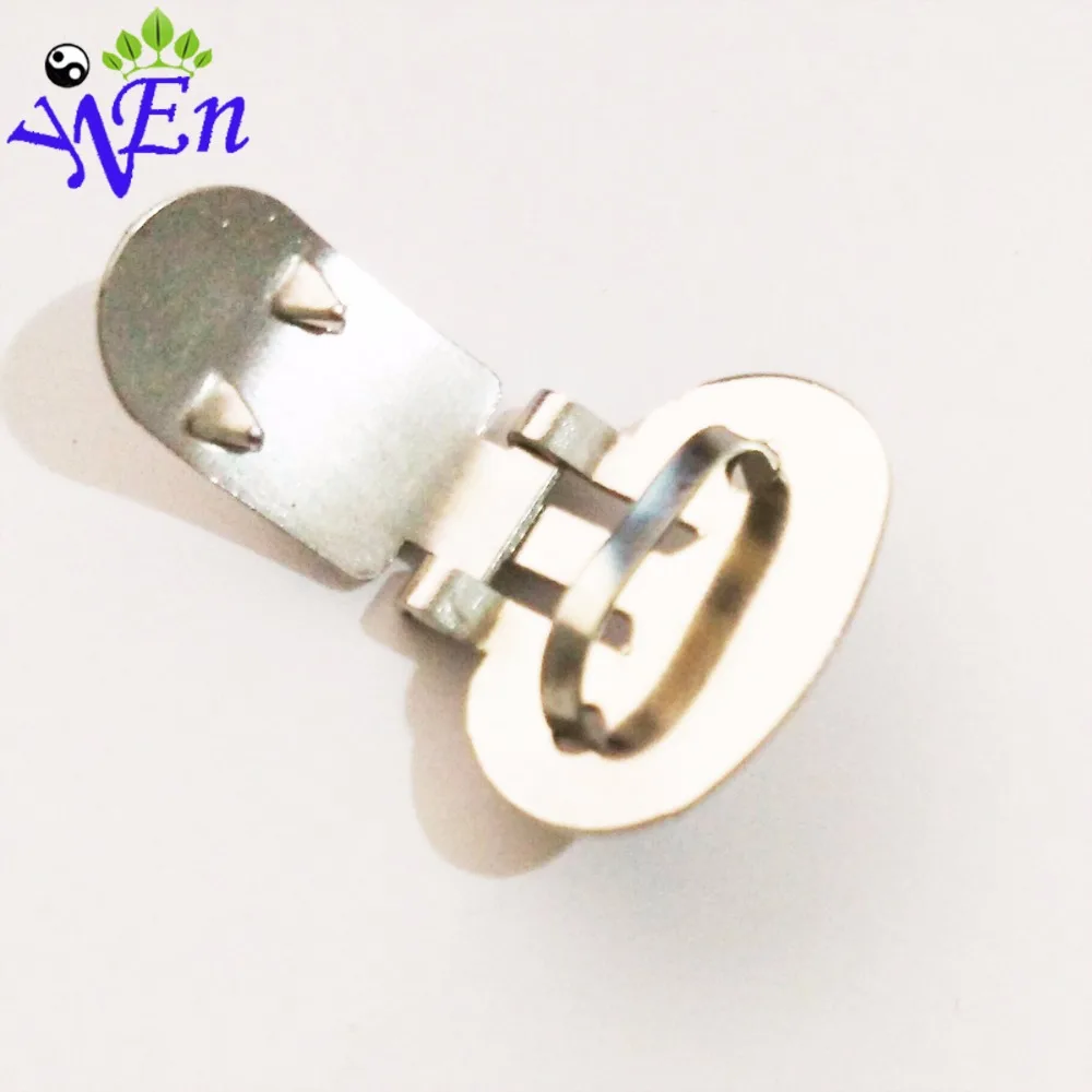 100Set Blank Stainless Steel Blank Shoes Clips For DIY Craft Metal