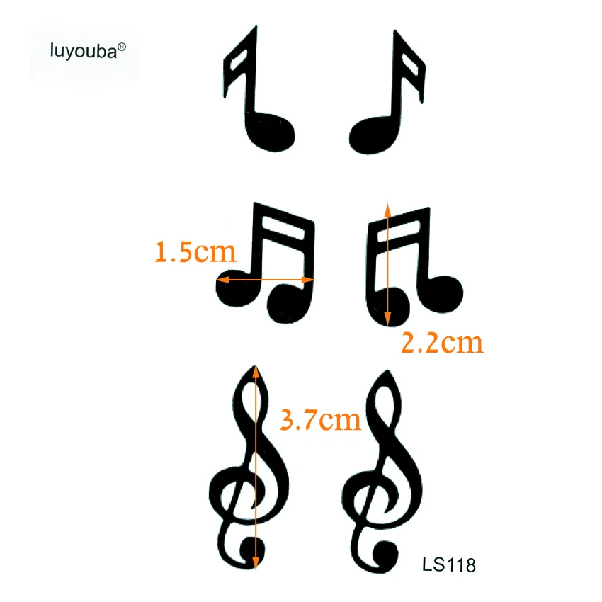 Музыкальная нота Водонепроницаемый Временные татуировки Для мужчин Красота поддельные тату татуировки наклейки Pesca рисунок «Hello Kitty»