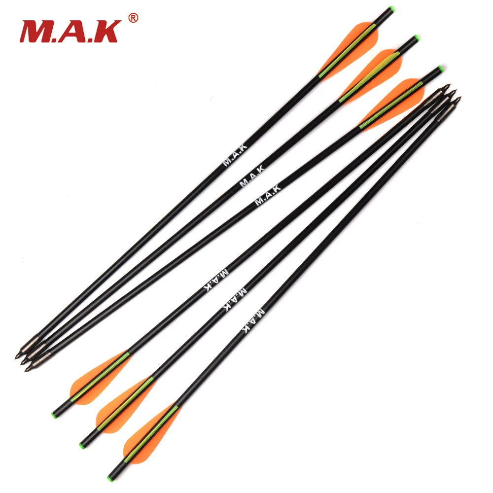 

8mm Diameter and 17/20 inches 6pcs a pack Crossbow Archery and Hunting Fiberglass Bow and Arrow