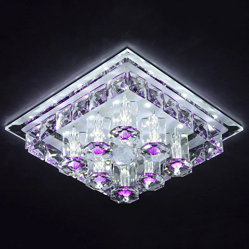 

12W Modern LED Crystal Ceiling Lights entranceway hallway Aisle restaurant lighting