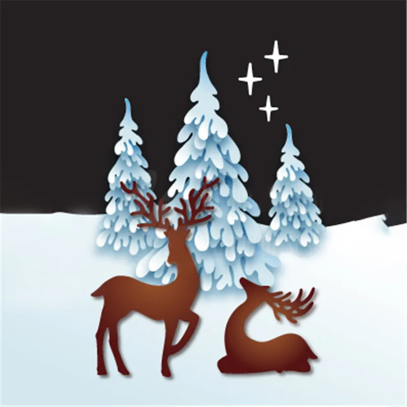 

DiyArts Deer Metal Cutting Dies New 2019 for Craft Dies Scrapbooking Animal Card Making Album Embossing Stencil Die Cut Decor