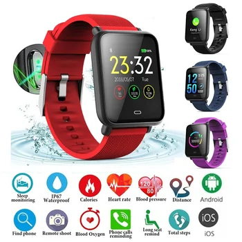 

Teamyo Q9 Smart Sports Watch Bracelet TFT High-definition Color Blood Pressure/oxygen Heart Rate Tracker Monitor Smartwatch