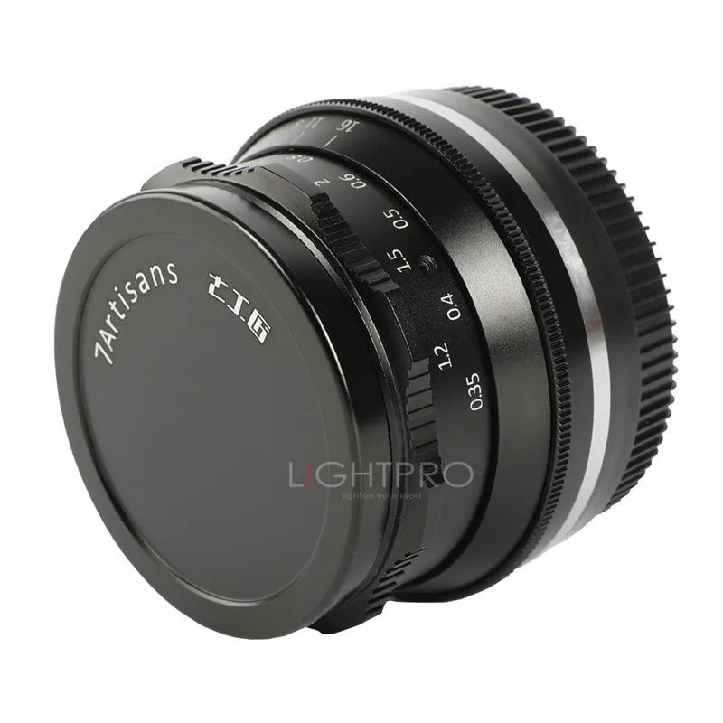 7artisans 35mm F1.2 Prime Lens for Sony E-mount / for Fuji XF APS-C Mirrorless Camera Manual Focus Fixed Lens A6500 A6300 X-A1