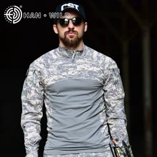 Топы с лягушкой, камуфляжная рубашка с длинными рукавами, военная армейская одежда США, комплексный Камуфляж для страйкбола Пейнтбольная одежда, тактические рубашки