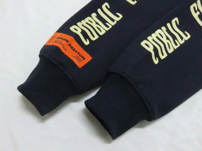 19SS New York Heron Preston Sweatshirts 1:1 Eagle Real Tags Embroidery High Street Hip Hop Justin bieber Heron Preston Hoodies