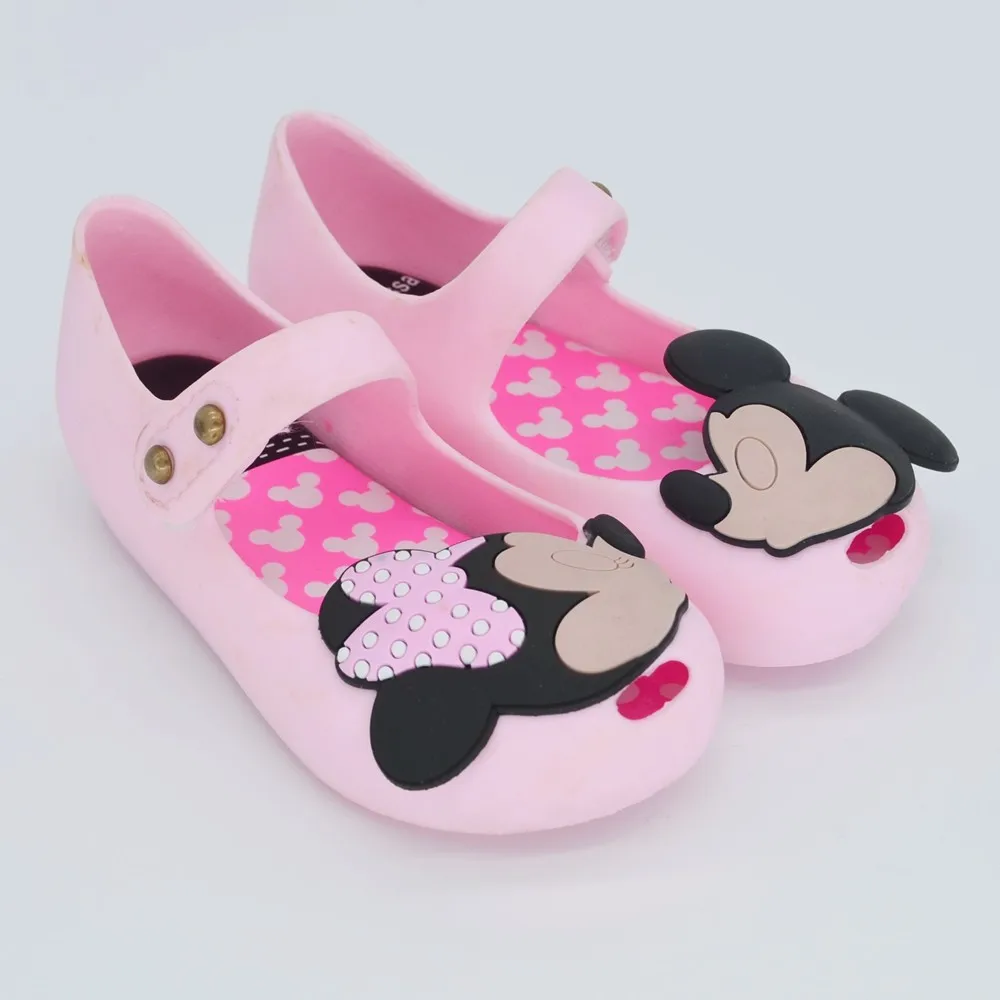 Обувь Melissa Mickey & Minnie сандалии для девочек прозрачная обувь милые маленьких 14 5 17 см