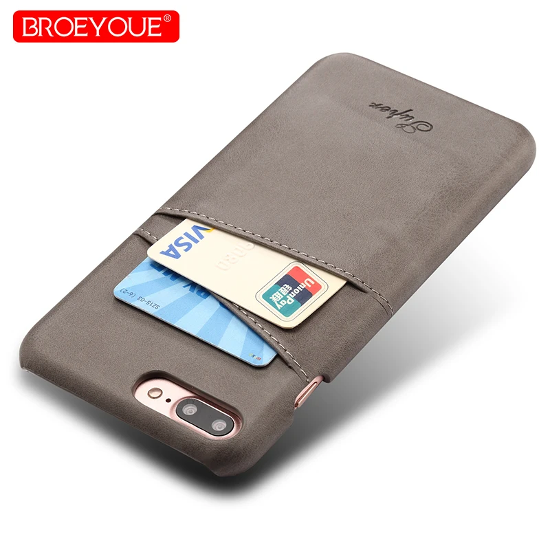 

Thin PU Leather Cover For iPhone 8 Plus 7 6S Plus X Case Luxury Back Cover Card Holder Wallet Mobile Phone Coque For iPhone X