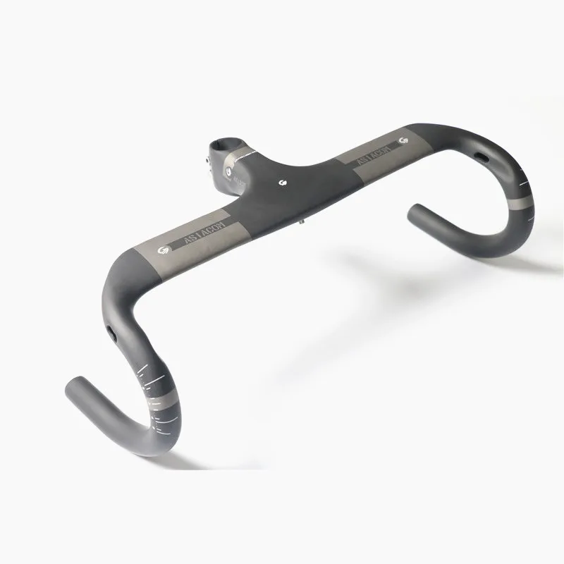 

2017 ASIACOM Carbon Road Bike Handlebar Bicycle Integral Bent Bar Stem 90/100/110/120mm/Fork 28.6mm Racing Handle 400/420/440mm