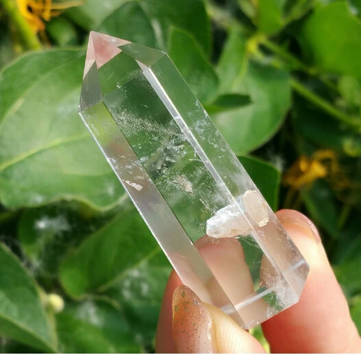 A 422RARE NATURAL CLEAR quartz crystal point healing (B0531)healing