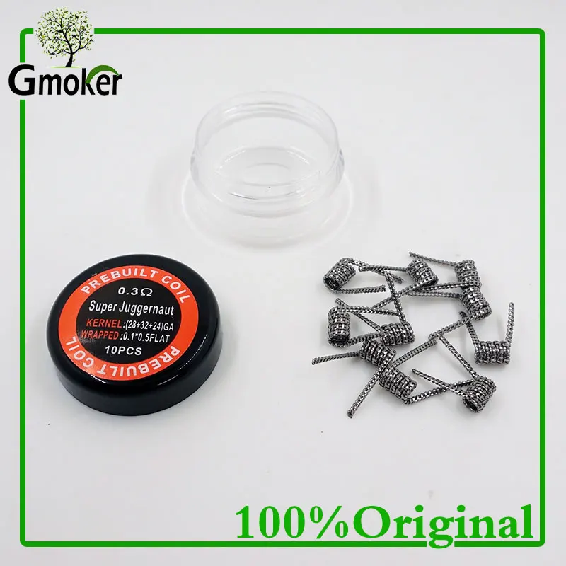 10 шт./компл. Super juggernaut prebuilt coil KA1 0 3 Ом плоская нагревательная проволочная головка